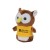 Shorties Business Logo Imprinted Mini Stuffed Animals with Shirts - Owl